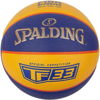 Фото - Баскетбольний м'яч SPALDING М'яч баскетбольний  TF-33 Gold жовтий, блакитний Уні 6 76862Z (689 