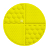 Універсальний посуд для тварин WAUDOG Silicone Килимок для злизування 21х21х3 см жовтий (23508) зображення 3