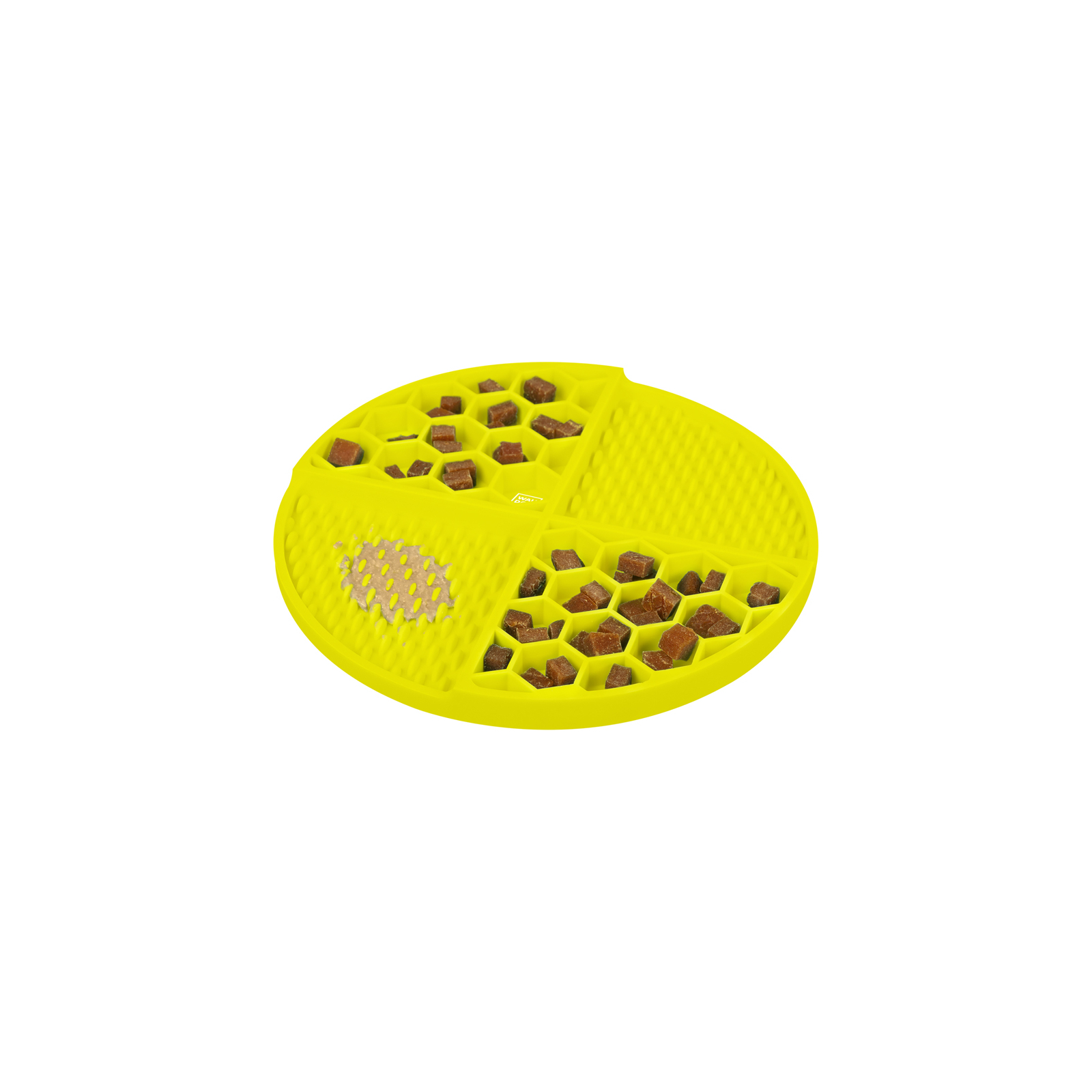 Универсальная посуда для животных WAUDOG Silicone Коврик для слизи 21х21х3 см желтый (23508) изображение 4