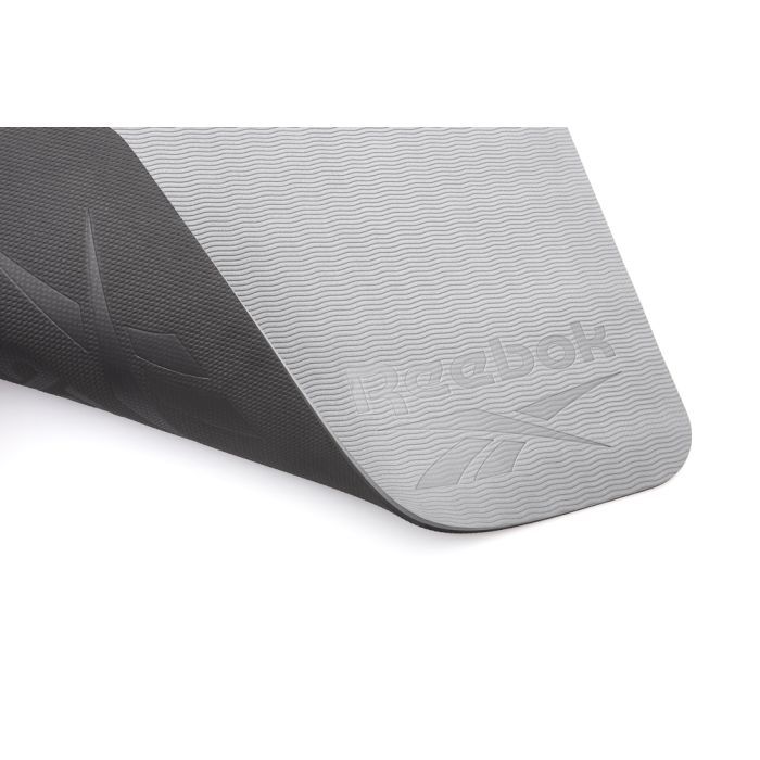 Коврик для йоги Reebok Double Sided Yoga Mat чорний, сірий RAYG-11042BKGR (885652020817) изображение 2