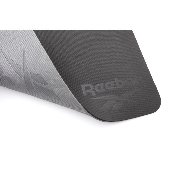 Коврик для йоги Reebok Double Sided Yoga Mat чорний, сірий RAYG-11042BKGR (885652020817) изображение 3