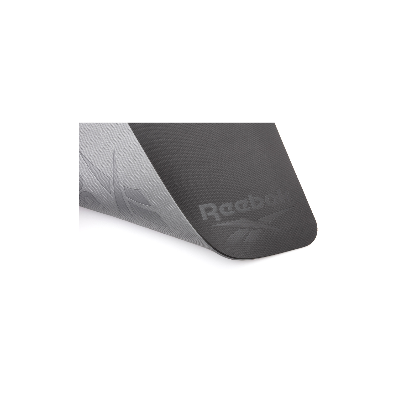 Коврик для йоги Reebok Double Sided Yoga Mat чорний, сірий RAYG-11042BKGR (885652020817) изображение 3