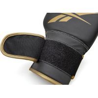 Боксерские перчатки Reebok Boxing Gloves чорний, золото RSCB-12010GB 12 унцій (885652021180) изображение 10