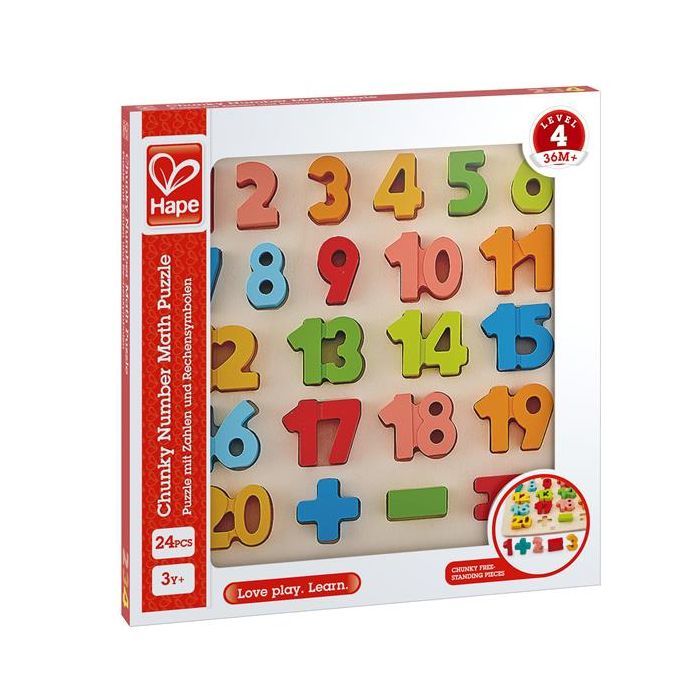 Пазл Hape деревянный Цифры (E1550) изображение 3
