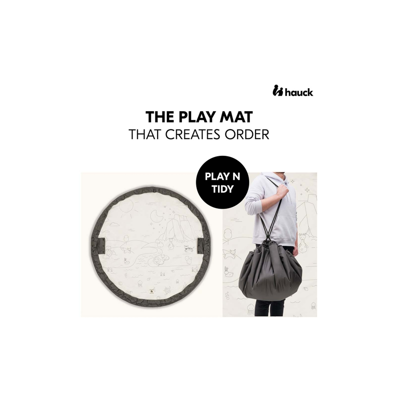 Детский коврик Hauck сумка Play N Tidy Dark Grey (80900-0) изображение 4