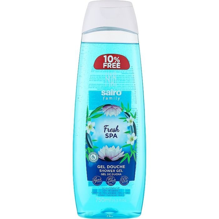 Гель для душа Sairo Fresh Spa 750 мл (8414227087423)