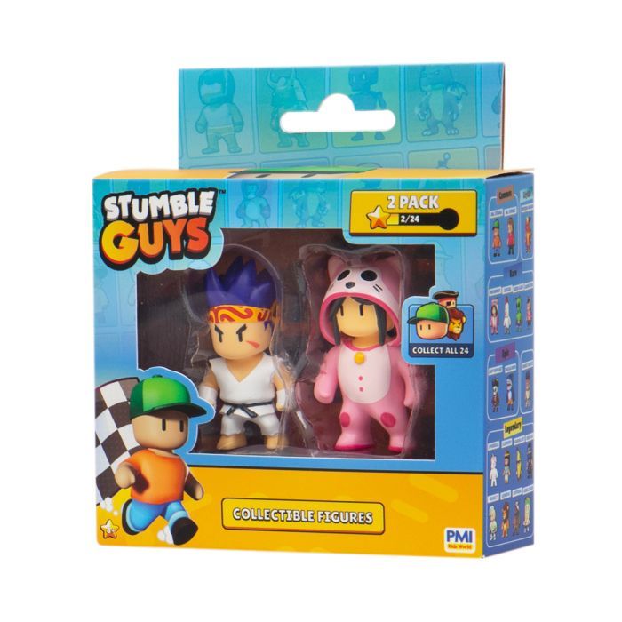 Фигурка Stumble Guys набор коллекционных - Сэнсэй Фаерфист и Мяумер (SG2015-3)