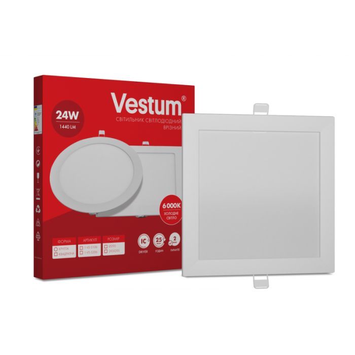 Светильник Vestum LED 24W 6000K 220V (1-VS-5206)
