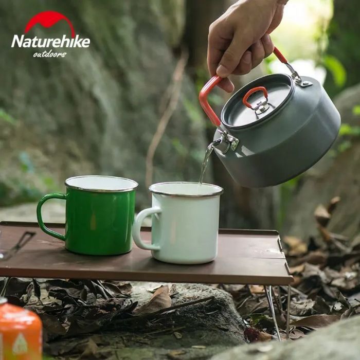 Чайник туристический Naturehike NH17C020-H 1,1 л алюміній сірий (6927595723302) изображение 5