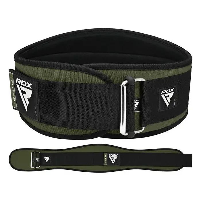 Атлетический пояс RDX RX3 EVA Curve неопреновий Army Green S (WBE-RX3AG-S)