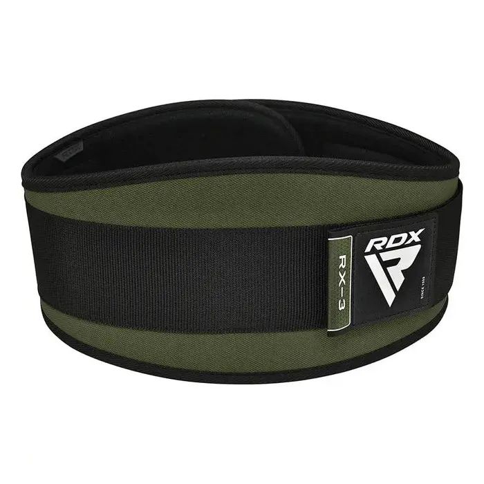 Атлетический пояс RDX RX3 EVA Curve неопреновий Army Green S (WBE-RX3AG-S) изображение 2