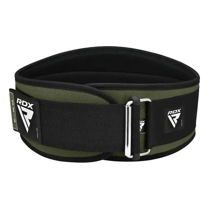 Атлетический пояс RDX RX3 EVA Curve неопреновий Army Green S (WBE-RX3AG-S) изображение 3