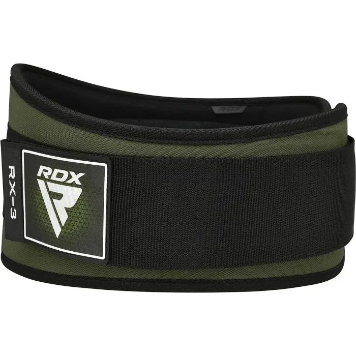 Атлетический пояс RDX RX3 EVA Curve неопреновий Army Green S (WBE-RX3AG-S) изображение 8