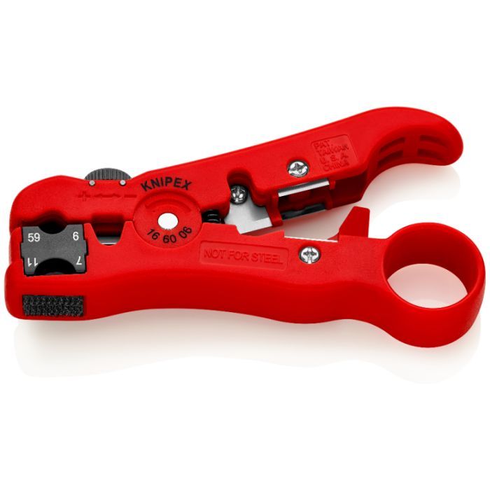 Съемник изоляции KNIPEX для коаксиального и дата-кабеля (16 60 06 SB)