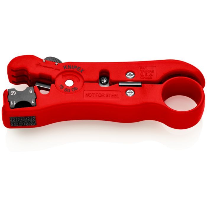 Съемник изоляции KNIPEX для коаксиального и дата-кабеля (16 60 06 SB) изображение 2