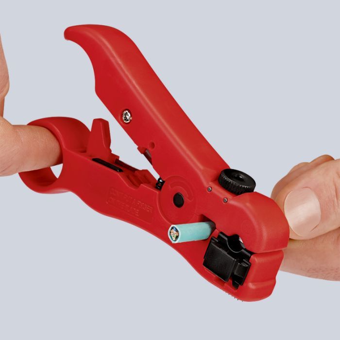 Съемник изоляции KNIPEX для коаксиального и дата-кабеля (16 60 06 SB) изображение 5