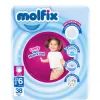 Подгузники Molfix Трусики 6 Extra Large 15+ кг 38 шт (8690536842735)
