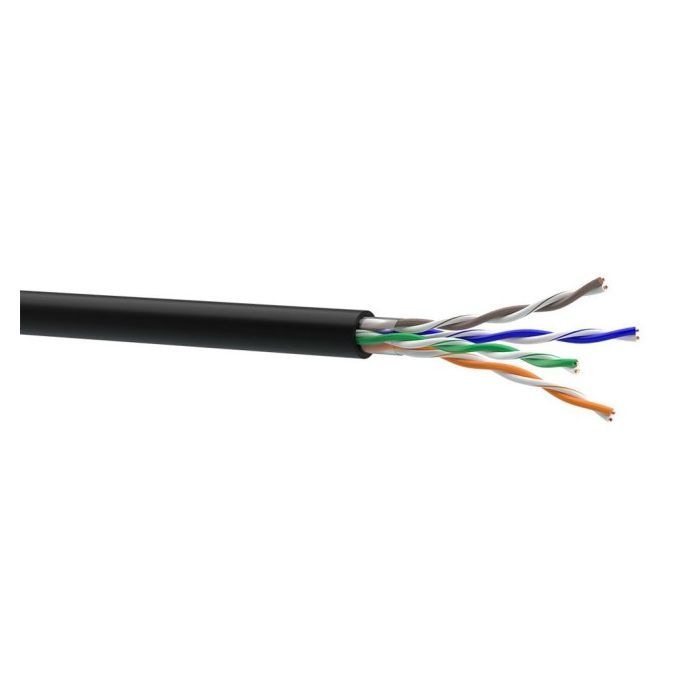 Кабель мережевий OK-Net UTP 305м cat.5e патч зовнішній (U/UTP-cat.5E-SL patch) (КГПП-ВП (100) 4*2*AWG26/7)