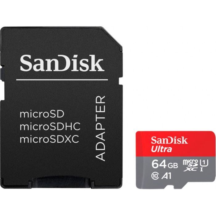 Карта памяти SanDisk 64GB microSD Class 10 A1 R-140 (SDSQUAB-064G-GN6IA)