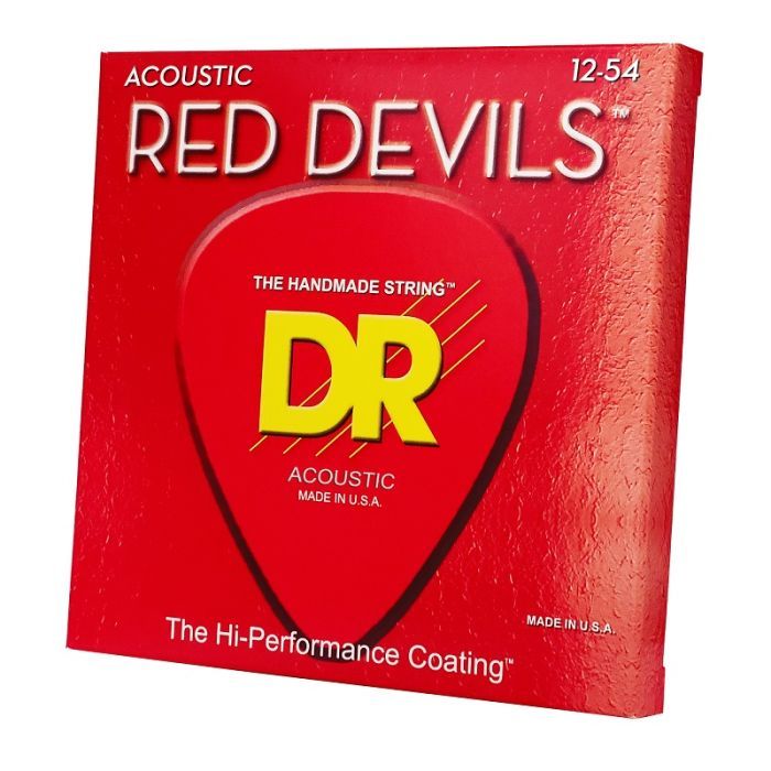Струни для гітари DR Strings RED DEVILS Acoustic - Light (12-54) (RDA-12) зображення 2