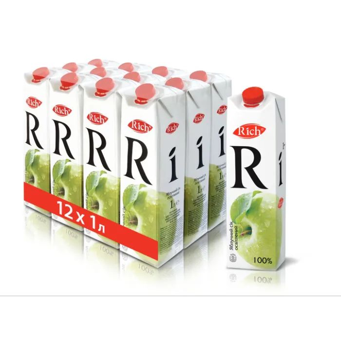 Сок Rich Яблочный осветленный 1 л (4820039352682) изображение 5