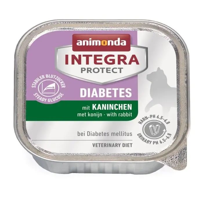 Влажный корм для кошек Animonda Integra Protect Diabetes при диабете с кроликом (4017721866897)