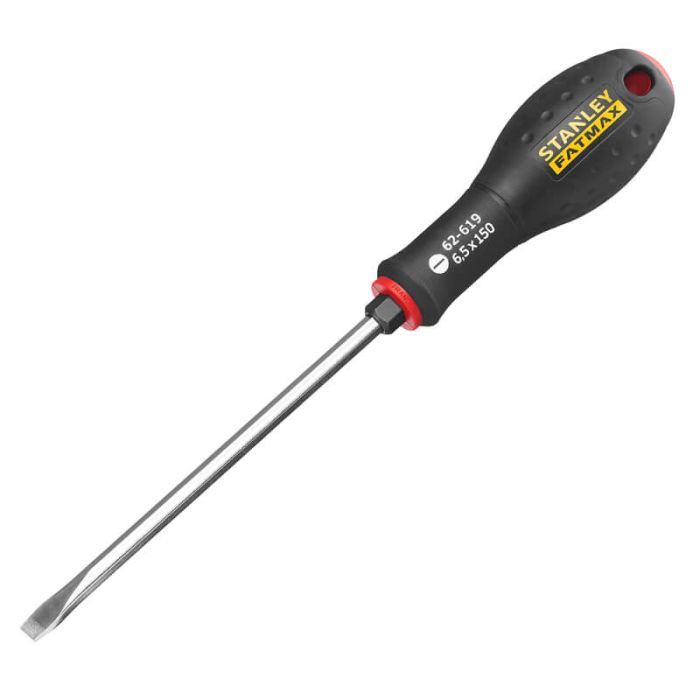 Отвертка Stanley FatMax, шлиц SL6.5х150 мм, шестигранник под ключ и расширяющееся жало. (FMHT1-62619)