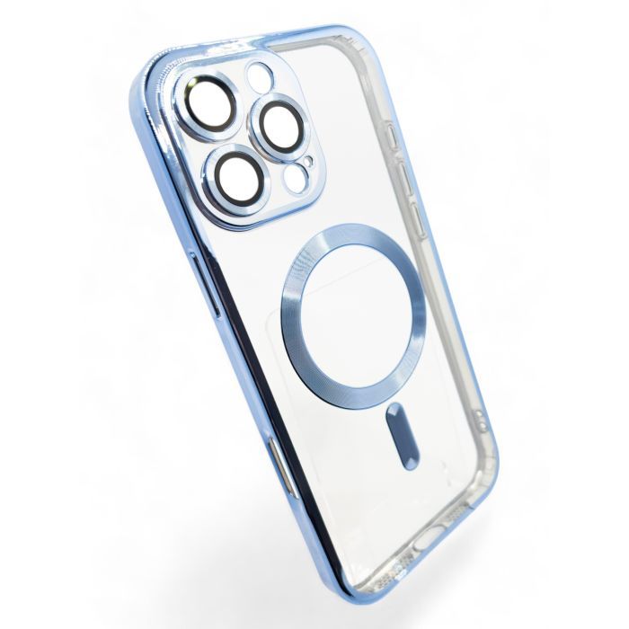 Чохол до мобільного телефона BeCover TPU Chrome Case (MagSafe) для Apple iPhone 16 Pro Max Sierra Blue (712087) зображення 2