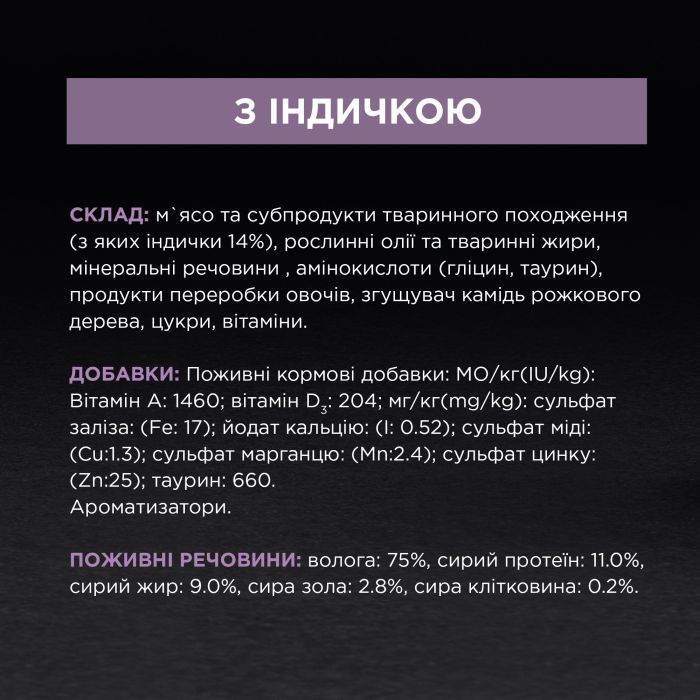 Влажный корм для кошек Purina Pro Plan Delicate С индейкой 85 г (8445290173317) изображение 8