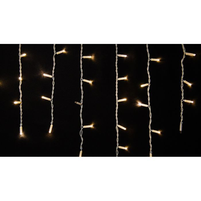 Гірлянда Delux Icicle 75LED 2x0.7m 18 flash теплий білий/білий IP44 EN (90012959) зображення 2