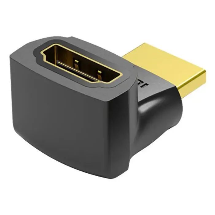Перехідник HDMI F to HDMI M 270° 4K 60Hz PVC Vention (AINB0) зображення 2