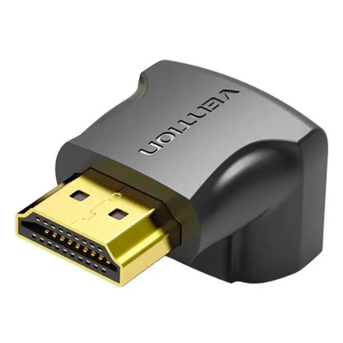 Перехідник HDMI F to HDMI M 270° 4K 60Hz PVC Vention (AINB0) зображення 3