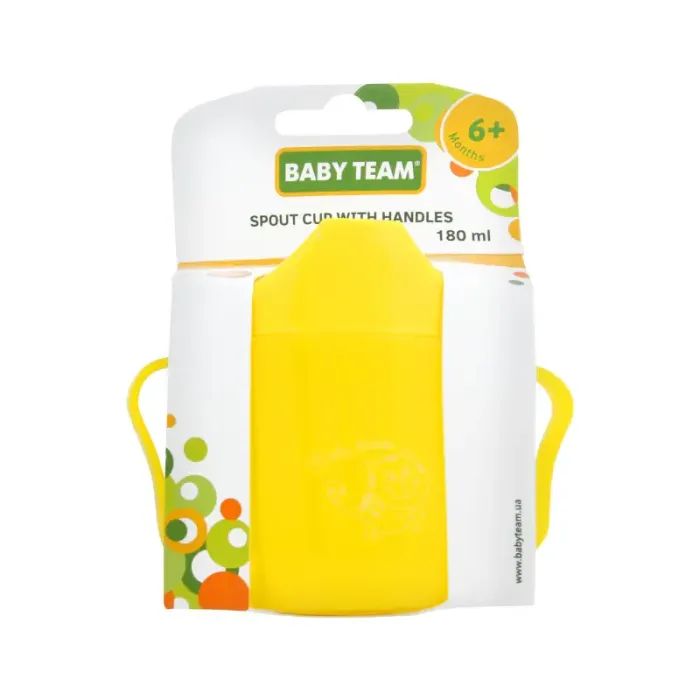 Поильник-непроливайка Baby Team Спаут с ручками 180 мл (4824428050074) изображение 2
