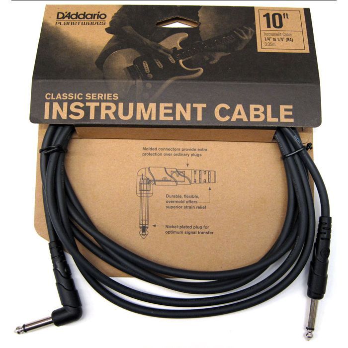 Инструментальный кабель D'Addario Classic Series Instrument Cable 3m (PW-CGTRA-10) изображение 5