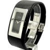 Наручные часы Gucci 7800SR 07835 steel, black dial, black leather изображение 2