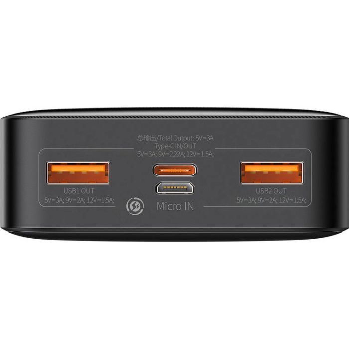 Батарея универсальная Baseus Bipow Digital Display 20000mAh 20W, Black (PPDML-M01) (PPBD050501) изображение 3