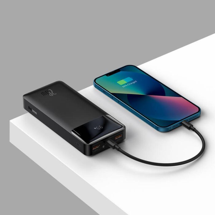 Батарея универсальная Baseus Bipow Digital Display 20000mAh 20W, Black (PPDML-M01) (PPBD050501) изображение 7