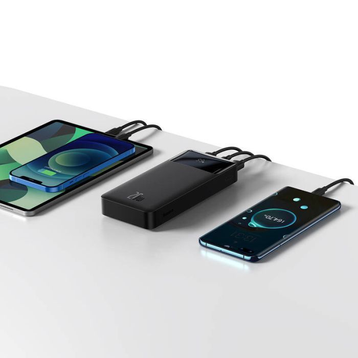 Батарея универсальная Baseus Bipow Digital Display 20000mAh 20W, Black (PPDML-M01) (PPBD050501) изображение 8