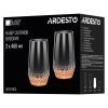Набір склянок Ardesto Black Mars Favola 460мл, 2шт, скло, прозоро-золотистий (AR2646GL) зображення 4