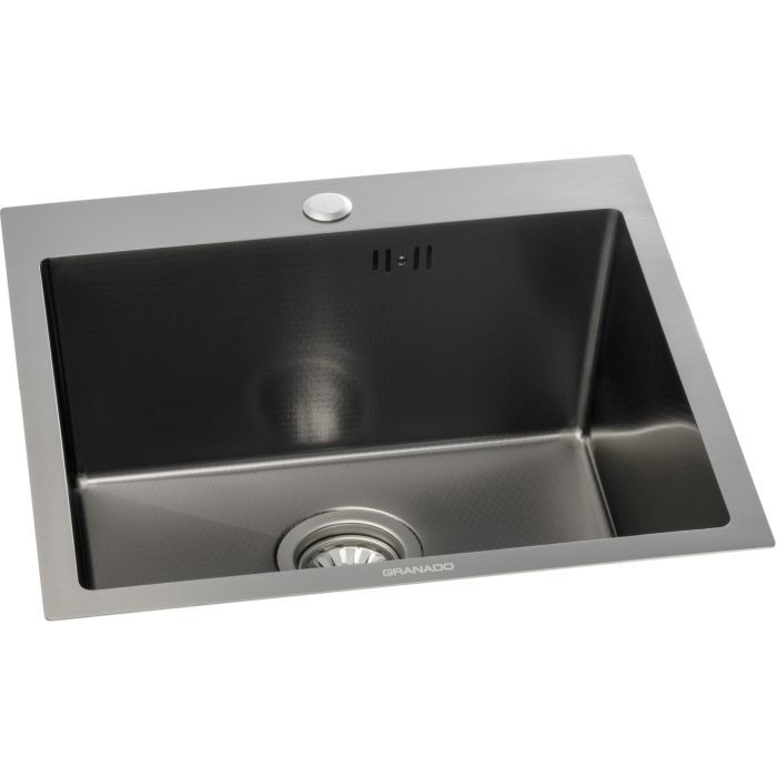 Мойка кухонная GRANADO Galera S201 black honeycomb (GS02201BH) изображение 2