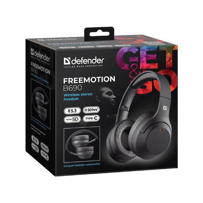 Наушники Defender FreeMotion B690 Bluetooth Black (63690) изображение 11