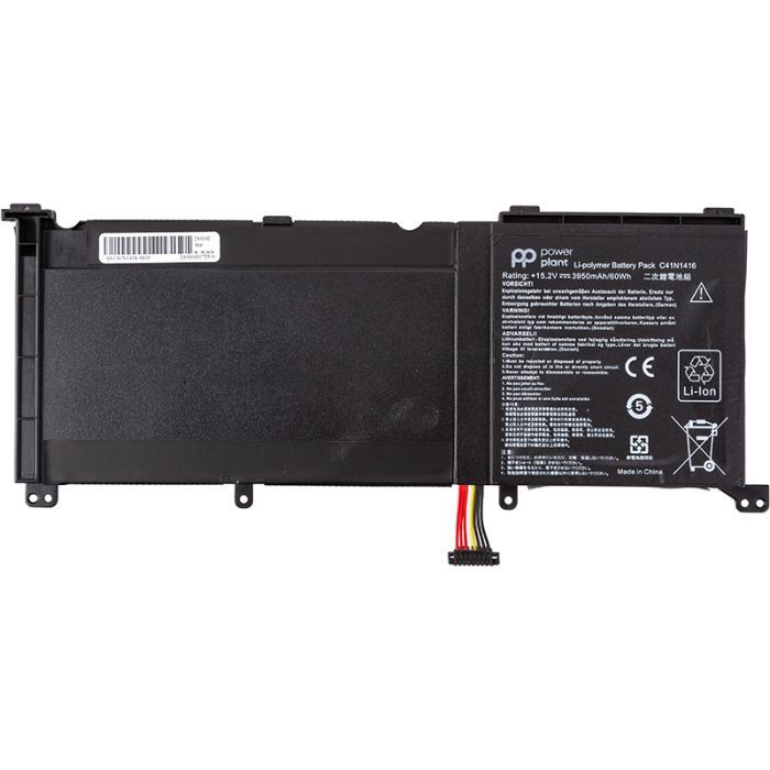 Аккумулятор для ноутбука ASUS Zenbook Pro UX501VW (C41N1416) 15.2V 3950mAh PowerPlant (NB432172)