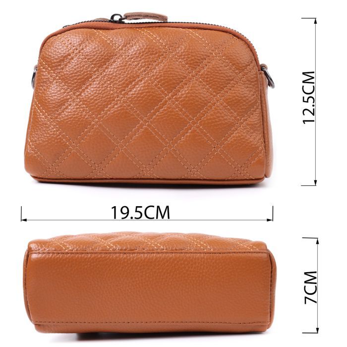 Сумка Vintage Женская из натуральной кожи Рыжая (22809) изображение 3