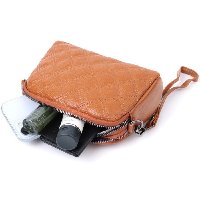 Сумка Vintage Женская из натуральной кожи Рыжая (22809) изображение 9