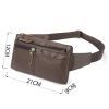 Сумка Vintage На пояс Коричневая (14736) изображение 3