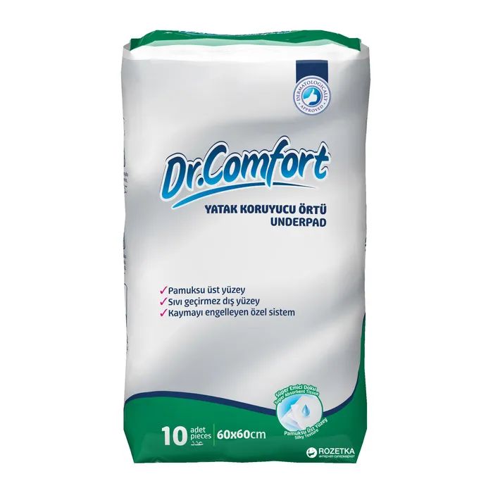Пеленки для младенцев Dr.Comfort 60х60 см 10 шт (8680131202973)