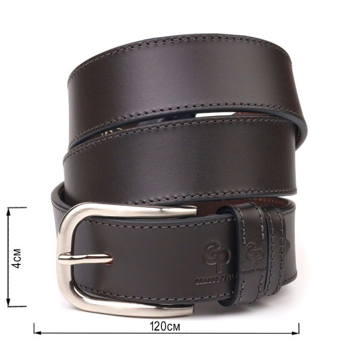 Ремень Grande Pelle Из натуральной кожи Коричневый (21460) изображение 3
