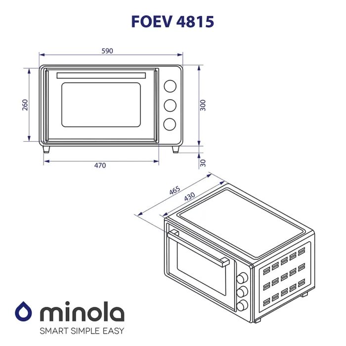 Электропечь Minola FOEV 4815 IV изображение 12
