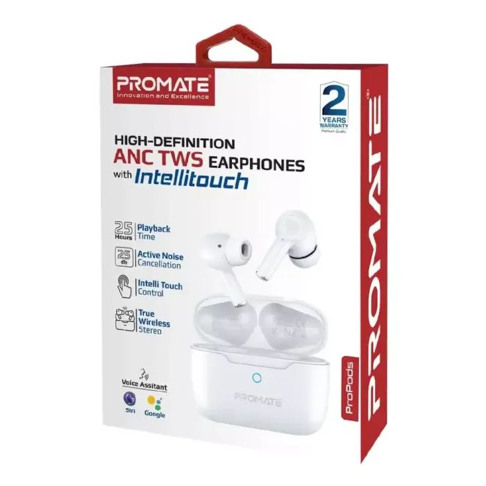 Наушники Promate ProPods White (propods.white) изображение 2