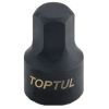 Головка торцева Toptul 1/4" HEX 3мм (цілісна) (BCDB0803)